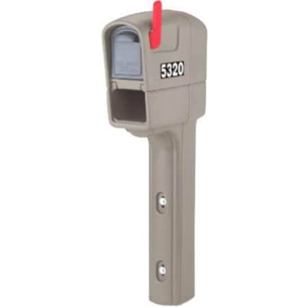 Step 2 Step 2 553224 Mailbox & Post with Newspaper Holder; Stone Grey 553224